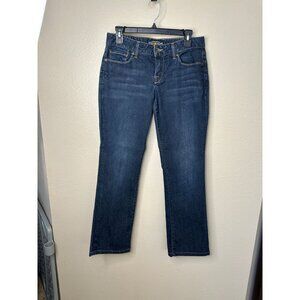 Lucky Brand Womens Straight Fit Blue Jeans Size 8 Mid-Rise Cotton Blend Lola